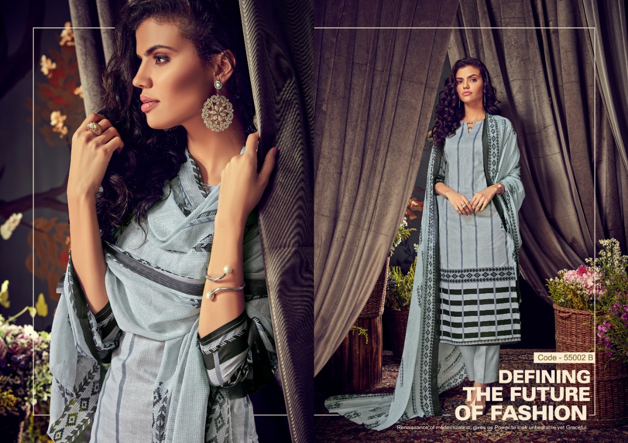 Saloni By Hariks 55001-a To 55004-b Series Designer Beautiful Colorful Fancy Casual Wear & Party Wear Pure Lawn Digital Printed Dresses At Wholesale Price