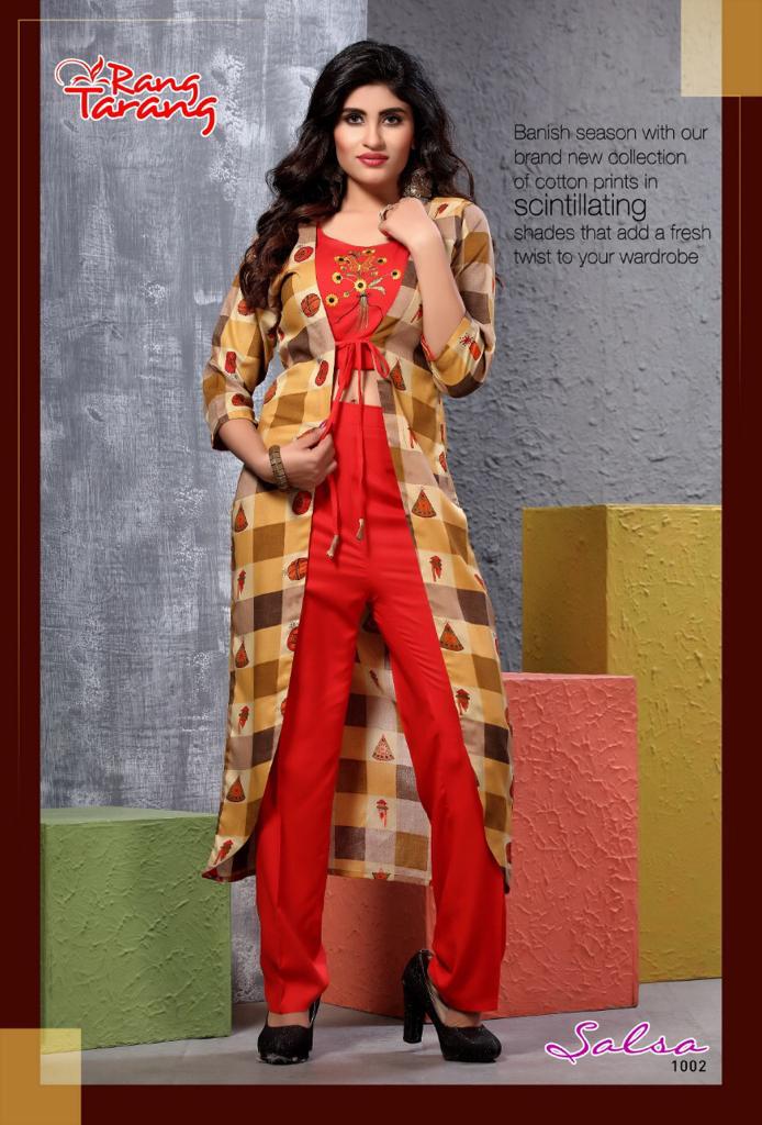 Salsa By Rihanna 1001 To 1010 Series Stylish Fancy Beautiful Colorful Casual Wear & Ethnic Wear Crepe Silk Kurtis/gowns At Wholesale Price