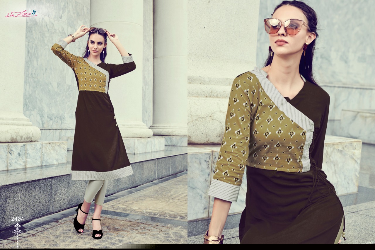 Stanza By Sin Zara 2401 To 2407 Series Indian Traditional Wear Collection Beautiful Stylish Fancy Colorful Party Wear & Occasional Wear Rayon Printed Kurtis At Wholesale Price