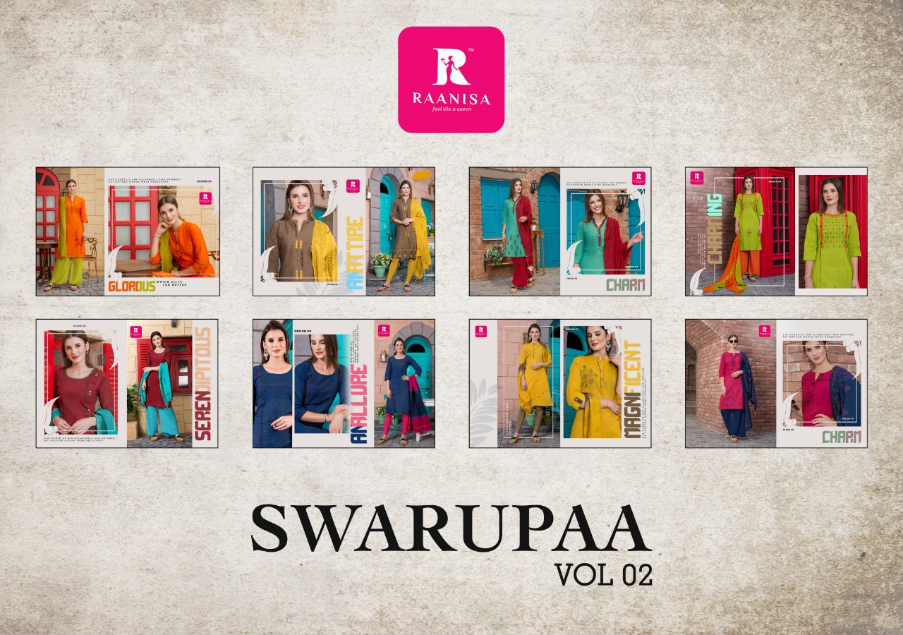 Swarupaa Vol-2 By Ranisa 01 To 08 Series Beautiful Stylish Fancy Colorful Casual Wear & Ethnic Wear Heavy South Cotton With Screen Print Kurti With Fancy Duppta Kurtis At Wholesale Price