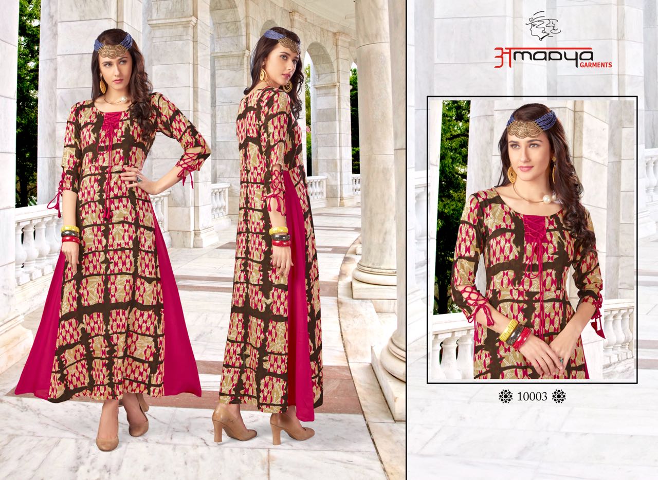 Wardrobe Vol-3 By Amaaya Garments 1001 To 1008 Series Beautiful Stylish Fancy Colorful Casual Wear & Ready To Wear & Ethnic Rayon Printed Kurtis At Wholesale Price