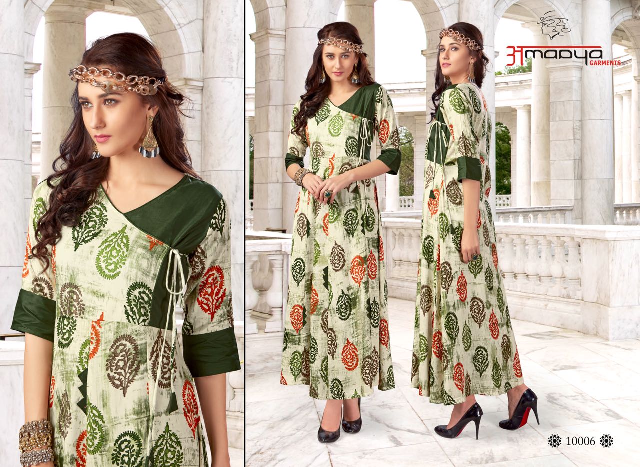 Wardrobe Vol-3 By Amaaya Garments 1001 To 1008 Series Beautiful Stylish Fancy Colorful Casual Wear & Ready To Wear & Ethnic Rayon Printed Kurtis At Wholesale Price