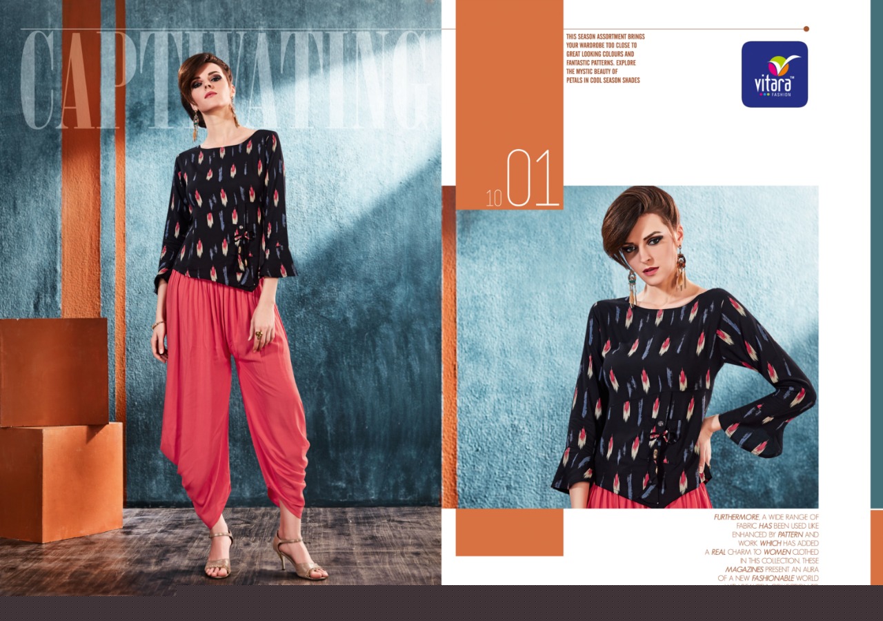 Westside By Vitara 1001 To 1007 Series Stylish Beautiful Fancy Colorful Casual Wear & Ethnic Wear Rayon & Linen Printed Kurtis At Wholesale Price