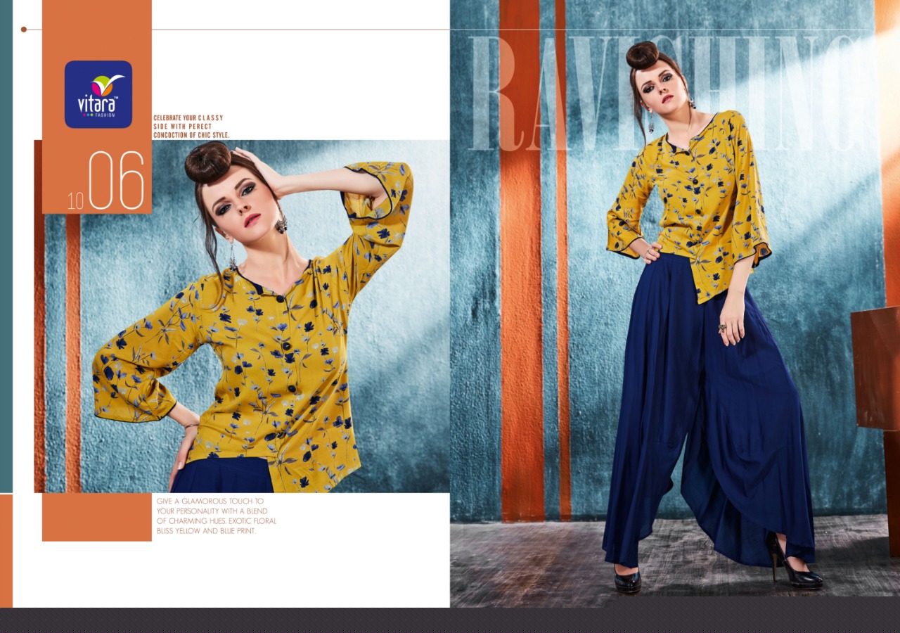Westside By Vitara 1001 To 1007 Series Stylish Beautiful Fancy Colorful Casual Wear & Ethnic Wear Rayon & Linen Printed Kurtis At Wholesale Price