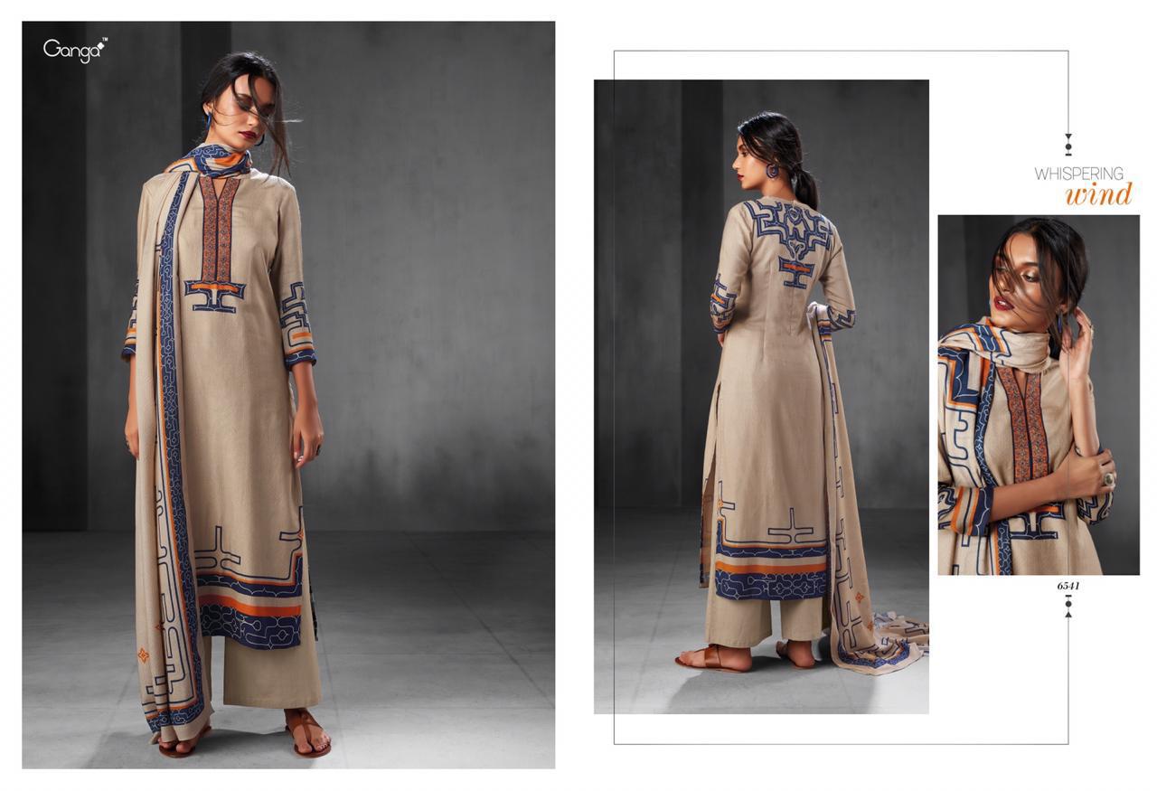 Whispering Wind By Ganga Fashion 6537 To 6545 Series Designer Suits Collection Beautiful Stylish Fancy Colorful Party Wear & Occasional Wear Silk Satin Embroidered & Printed Dresses At Wholesale Price