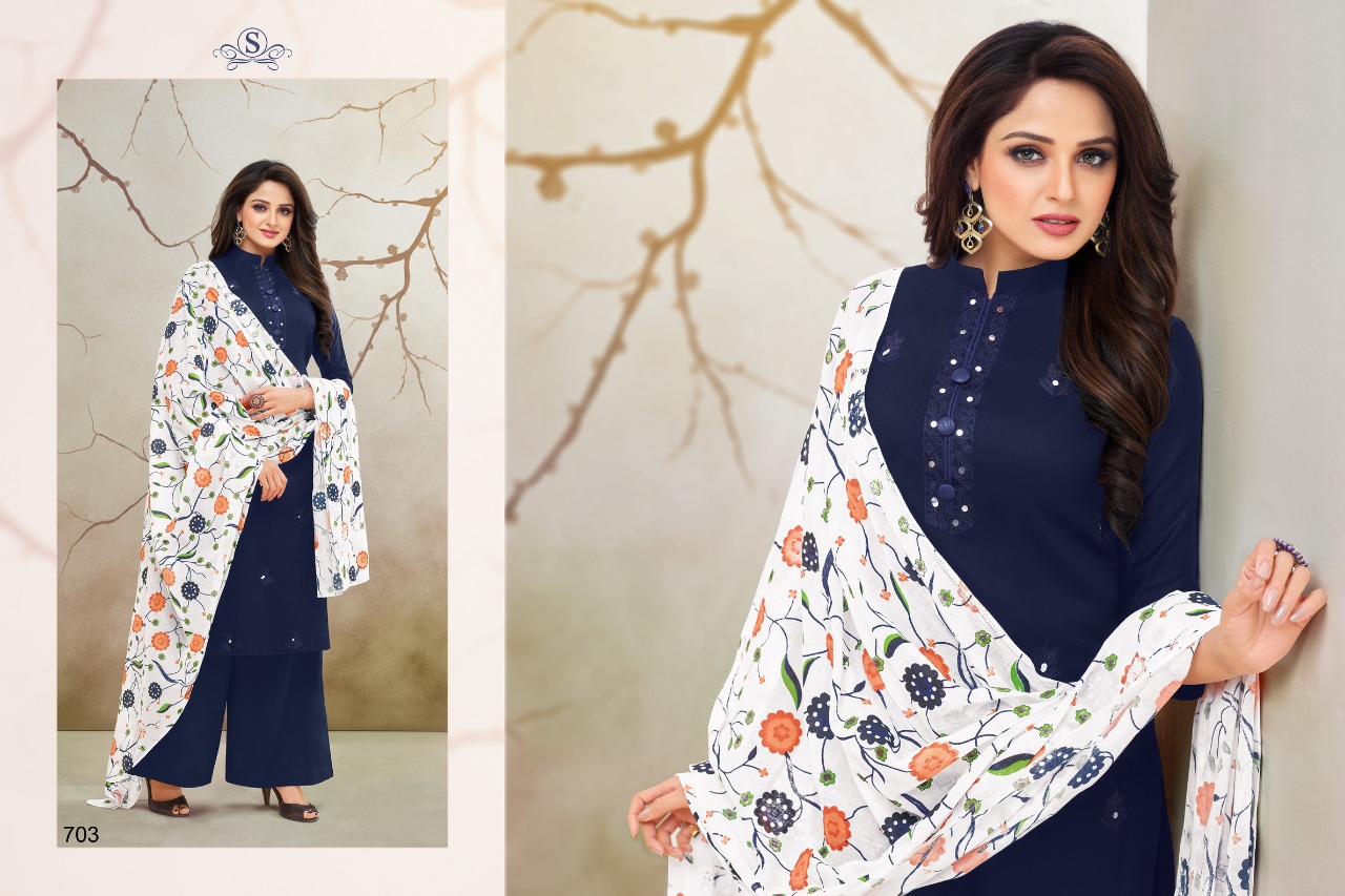 Aabida Vol-5 By Samaira Fashion 702 To 710 Series Beautiful Stylish Fancy Colorful Casual Wear & Ethnic Wear Pure Cotton Jam Silk With Work Dresses At Wholesale Price