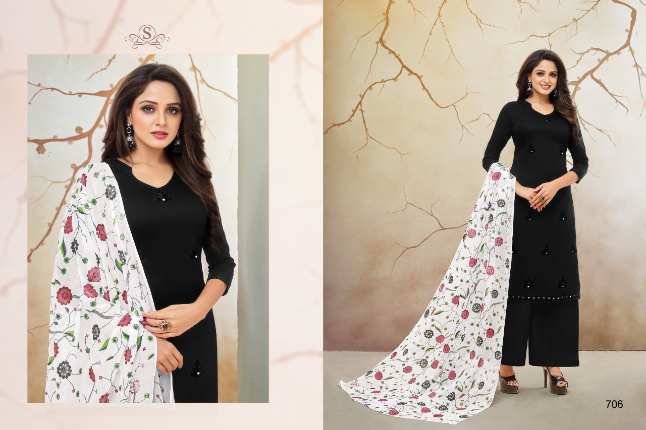 Aabida Vol-5 By Samaira Fashion 702 To 710 Series Beautiful Stylish Fancy Colorful Casual Wear & Ethnic Wear Pure Cotton Jam Silk With Work Dresses At Wholesale Price