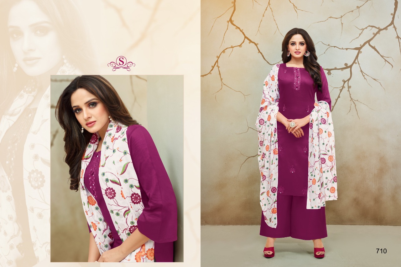 Aabida Vol-5 By Samaira Fashion 702 To 710 Series Beautiful Stylish Fancy Colorful Casual Wear & Ethnic Wear Pure Cotton Jam Silk With Work Dresses At Wholesale Price