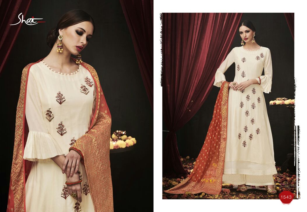 Aadhya By Shai 1541 To 1550 Series Designer Pakistani Suits Beautiful Stylish Colorful Fancy Party Wear & Occasional Wear Pure Silk Cotton Embroidered Dresses At Wholesale Price