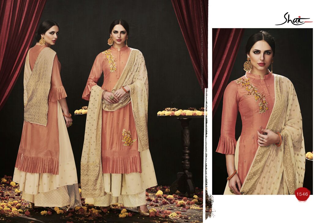 Aadhya By Shai 1541 To 1550 Series Designer Pakistani Suits Beautiful Stylish Colorful Fancy Party Wear & Occasional Wear Pure Silk Cotton Embroidered Dresses At Wholesale Price