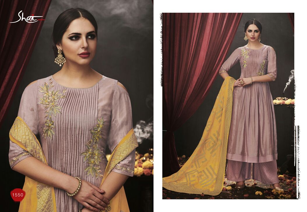 Aadhya By Shai 1541 To 1550 Series Designer Pakistani Suits Beautiful Stylish Colorful Fancy Party Wear & Occasional Wear Pure Silk Cotton Embroidered Dresses At Wholesale Price