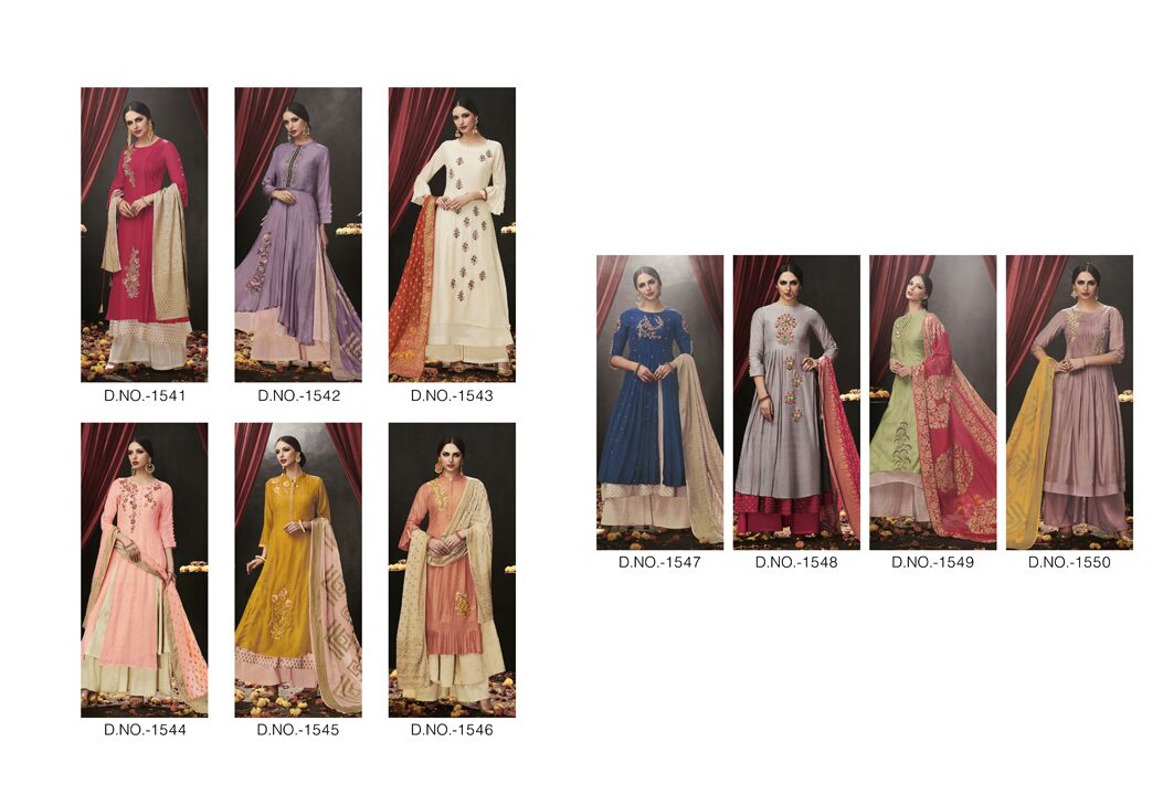 Aadhya By Shai 1541 To 1550 Series Designer Pakistani Suits Beautiful Stylish Colorful Fancy Party Wear & Occasional Wear Pure Silk Cotton Embroidered Dresses At Wholesale Price