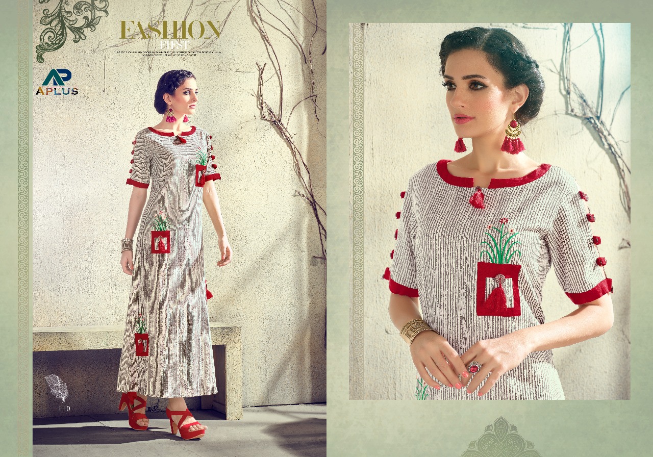 Aafira Vol-2 By Arihant Trendz 109 To 115 Series Designer Beautiful Stylish Fancy Colorful Casual Wear & Ethnic Wear Rayon/ Cotton Embroidered Kurtis At Wholesale Price