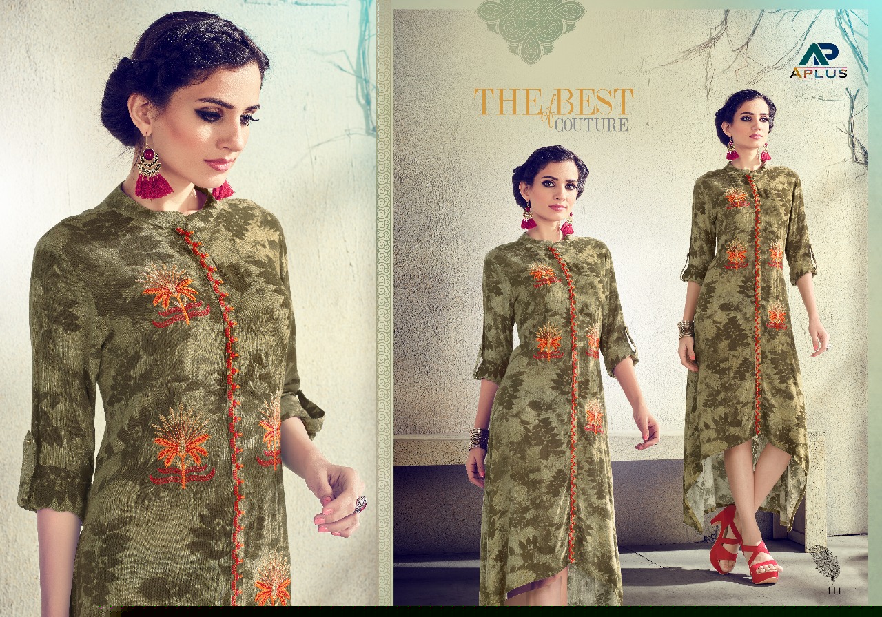 Aafira Vol-2 By Arihant Trendz 109 To 115 Series Designer Beautiful Stylish Fancy Colorful Casual Wear & Ethnic Wear Rayon/ Cotton Embroidered Kurtis At Wholesale Price