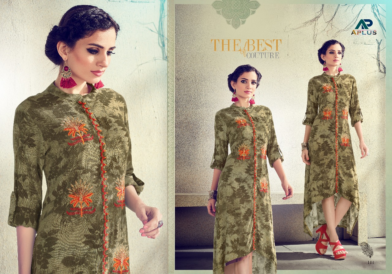 Aafira Vol-2 By Arihant Trendz 109 To 115 Series Designer Beautiful Stylish Fancy Colorful Casual Wear & Ethnic Wear Rayon/ Cotton Embroidered Kurtis At Wholesale Price