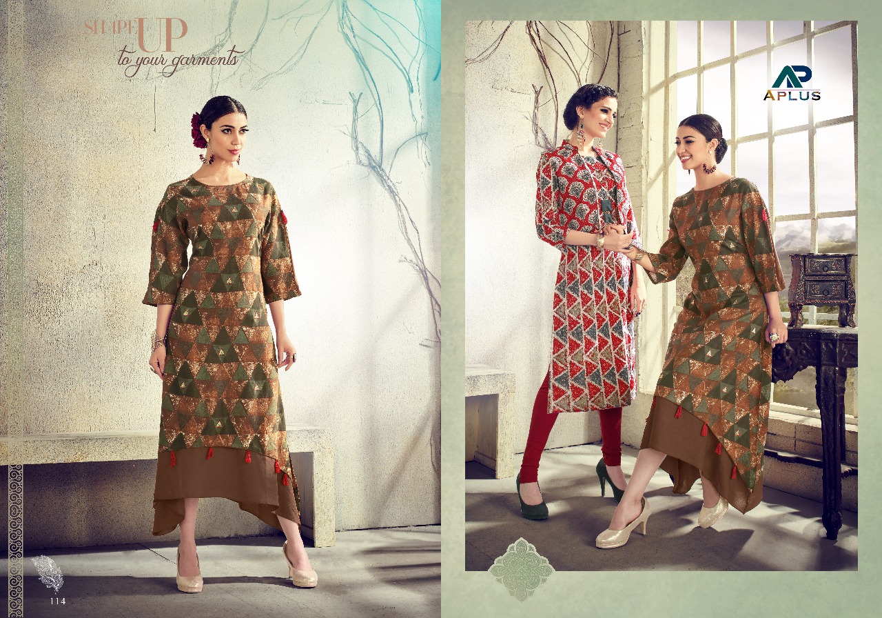 Aafira Vol-2 By Arihant Trendz 109 To 115 Series Designer Beautiful Stylish Fancy Colorful Casual Wear & Ethnic Wear Rayon/ Cotton Embroidered Kurtis At Wholesale Price