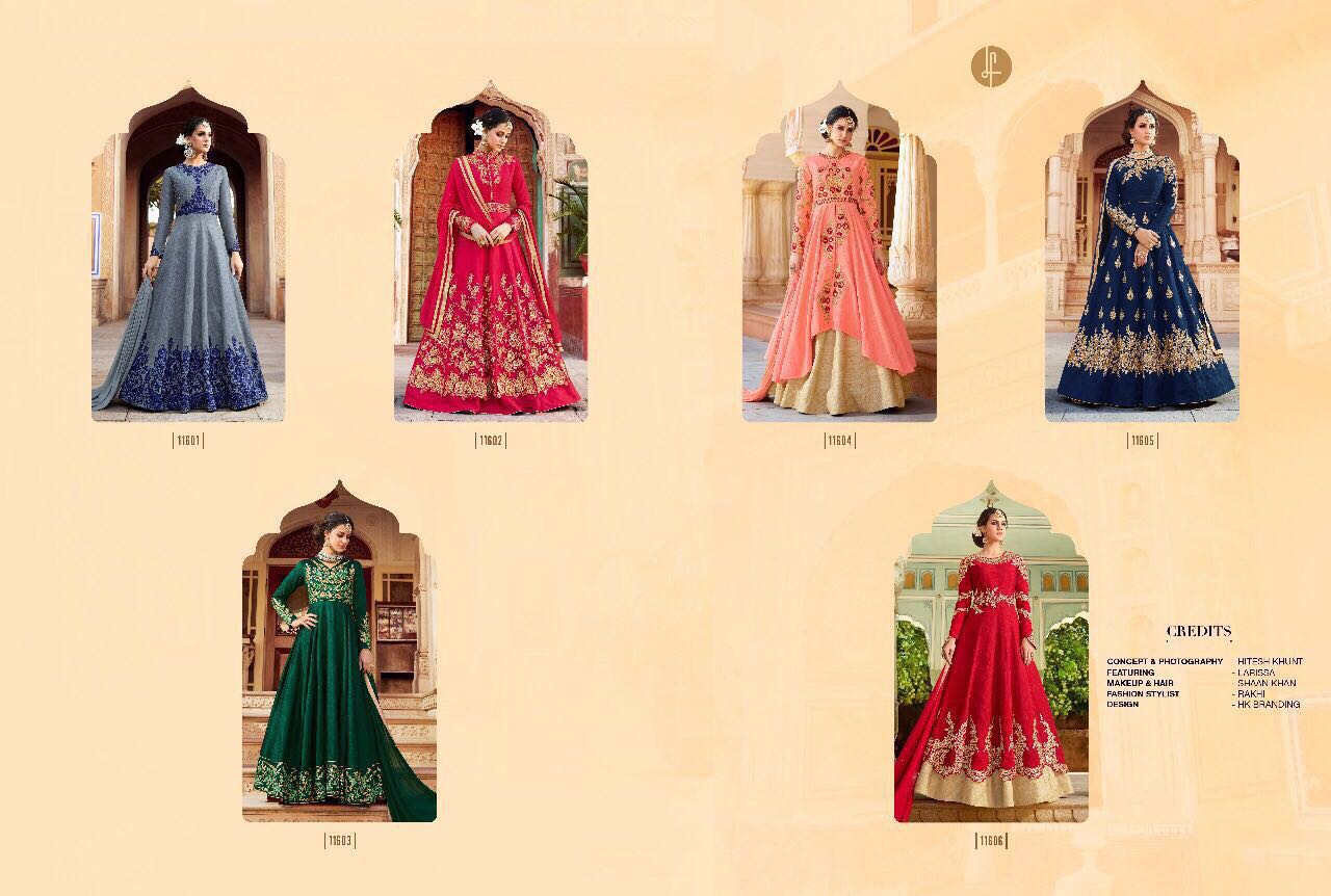 Sale Aafren Aadira By Leo Fashion Designer Indian Beautiful Colorful Wedding Collection Party Wear & Occasional Wear Silk Embroidered Dresses At Wholesale Price