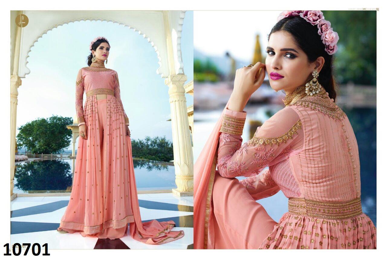 Aafreen Alina Nx By Leo Fashion Beautiful Suits Stylish Colorful Fancy Casual Wear & Ethnic Wear Royal Georgette Embroidery Dresses At Wholesale Price