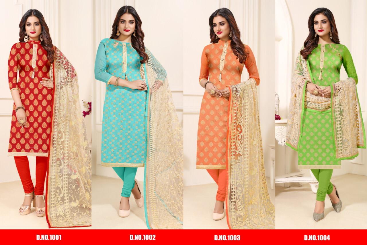 Aafreen By Assian Art 1001 To 1008 Series Indian Traditional Wear Collection Beautiful Stylish Fancy Colorful Party Wear & Occasional Wear Banarasi Jacquard Dresses At Wholesale Price