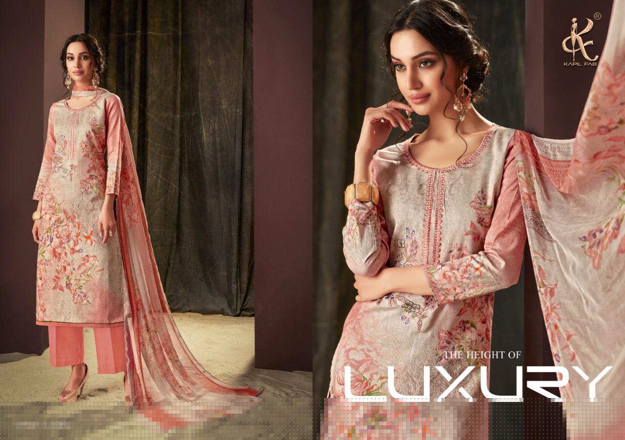 Aahana By Kapil Fab 53001 To 53010 Series Beautiful Suits Stylish Fancy Colorful Casual Wear & Ethnic Wear Collection Cotton Satin Print Embroidery Dresses At Wholesale Price