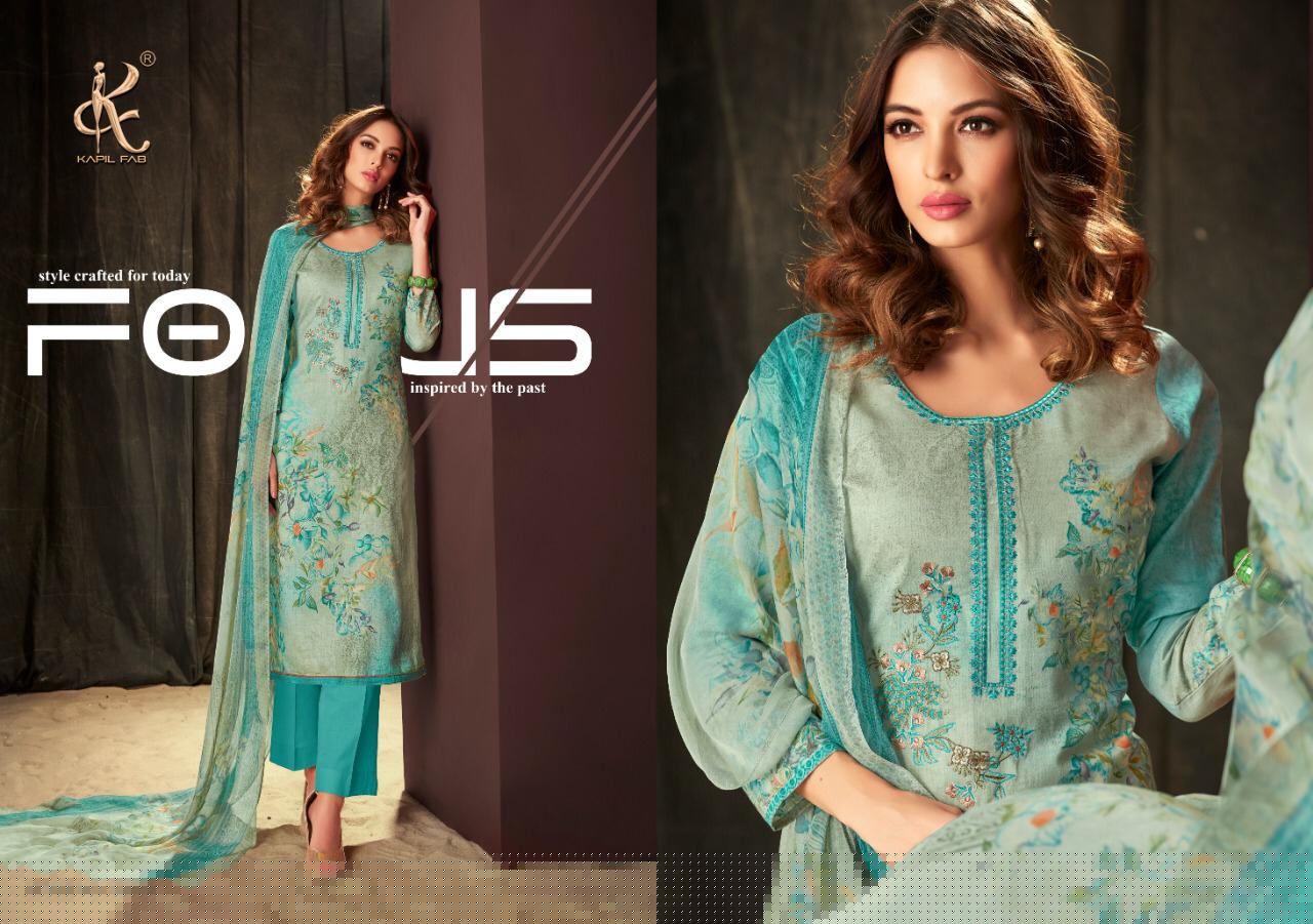 Aahana By Kapil Fab 53001 To 53010 Series Beautiful Suits Stylish Fancy Colorful Casual Wear & Ethnic Wear Collection Cotton Satin Print Embroidery Dresses At Wholesale Price