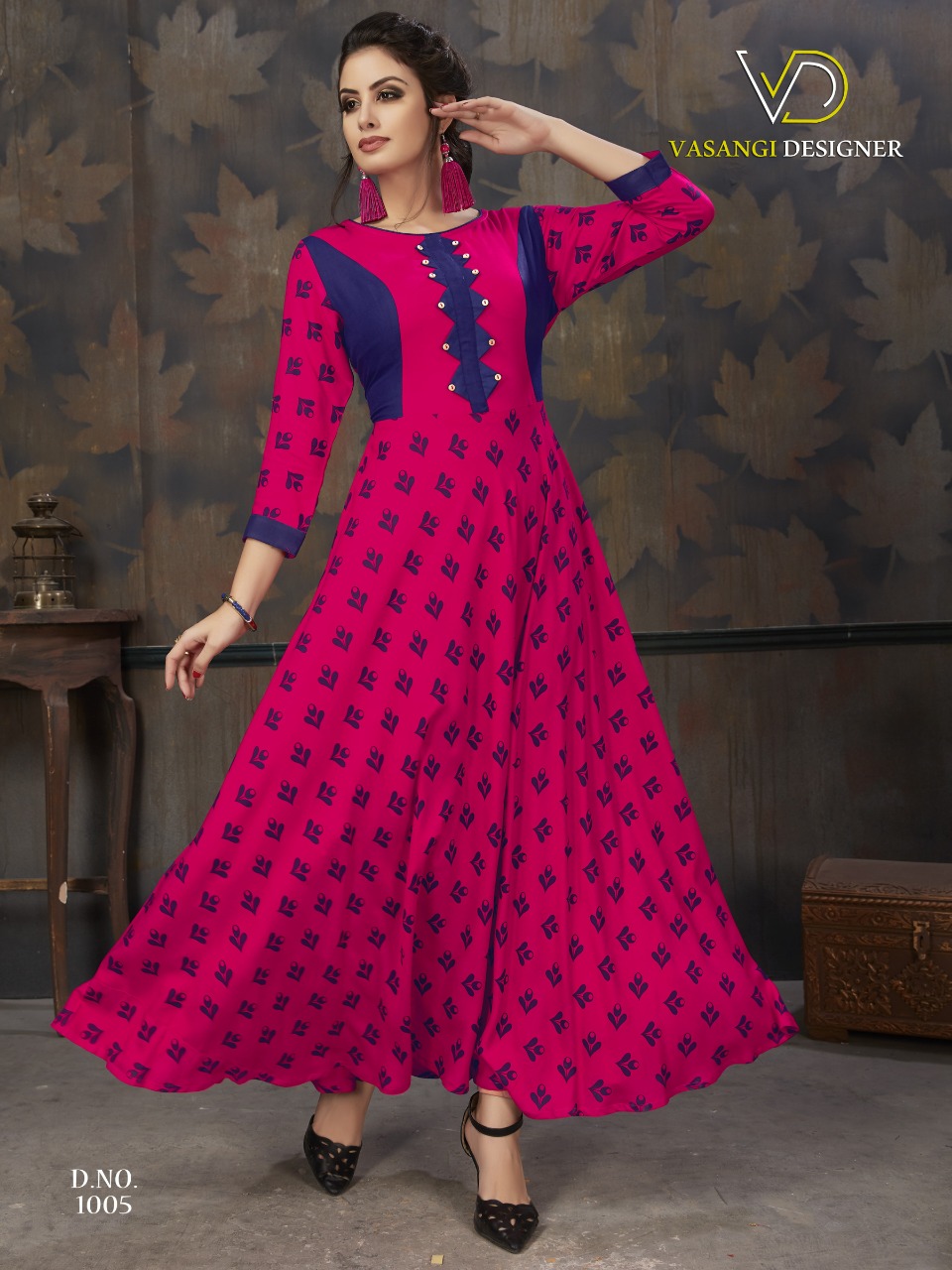 Aaina By Vasangi Designer 1001 To 1008 Series Designer Beautiful Stylish Fancy Colorful Casual Wear & Ethnic Wear & Ready To Wear Rayon Printed Kurtis At Wholesale Price