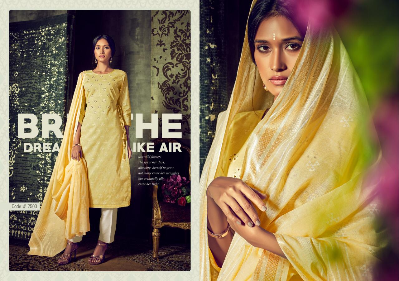 Aaisha Vol-25 By Ankit Textile 2501 To 2508 Series Beautiful Suits Stylish Colorful Fancy Casual Wear & Ethnic Wear Pure Camric Block Print With Hand Work Dresses At Wholesale Price