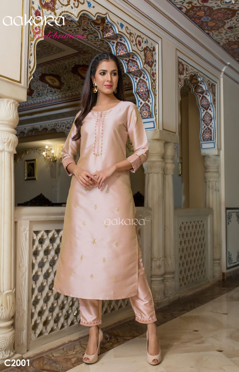 Aakara Celebration Vol-2 By Aakara 2001 To 2005 Series Beautiful Stylish Fancy Colorful Casual Wear & Ethnic Wear & Ready To Wear Viscose Silk / Rayon Dobby Kurtis At Wholesale Price