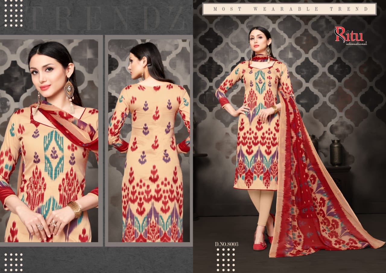 Aaliya Vol-4 By Ritu International 8001 To 8010 Series Indian Traditional Wear Collection Beautiful Stylish Fancy Colorful Party Wear & Occasional Wear Pure Jam Silk With Printed Dress At Wholesale Price
