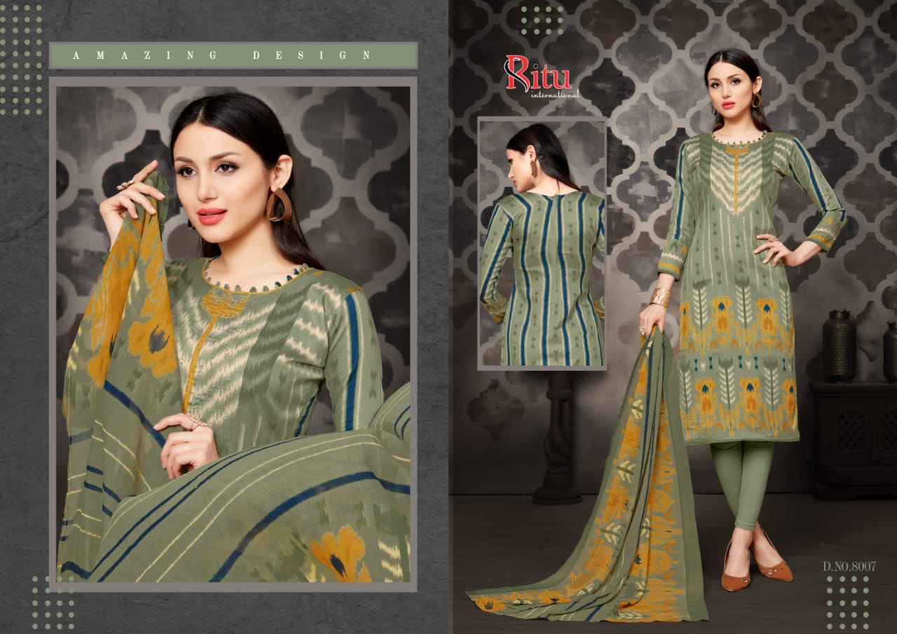 Aaliya Vol-4 By Ritu International 8001 To 8010 Series Indian Traditional Wear Collection Beautiful Stylish Fancy Colorful Party Wear & Occasional Wear Pure Jam Silk With Printed Dress At Wholesale Price