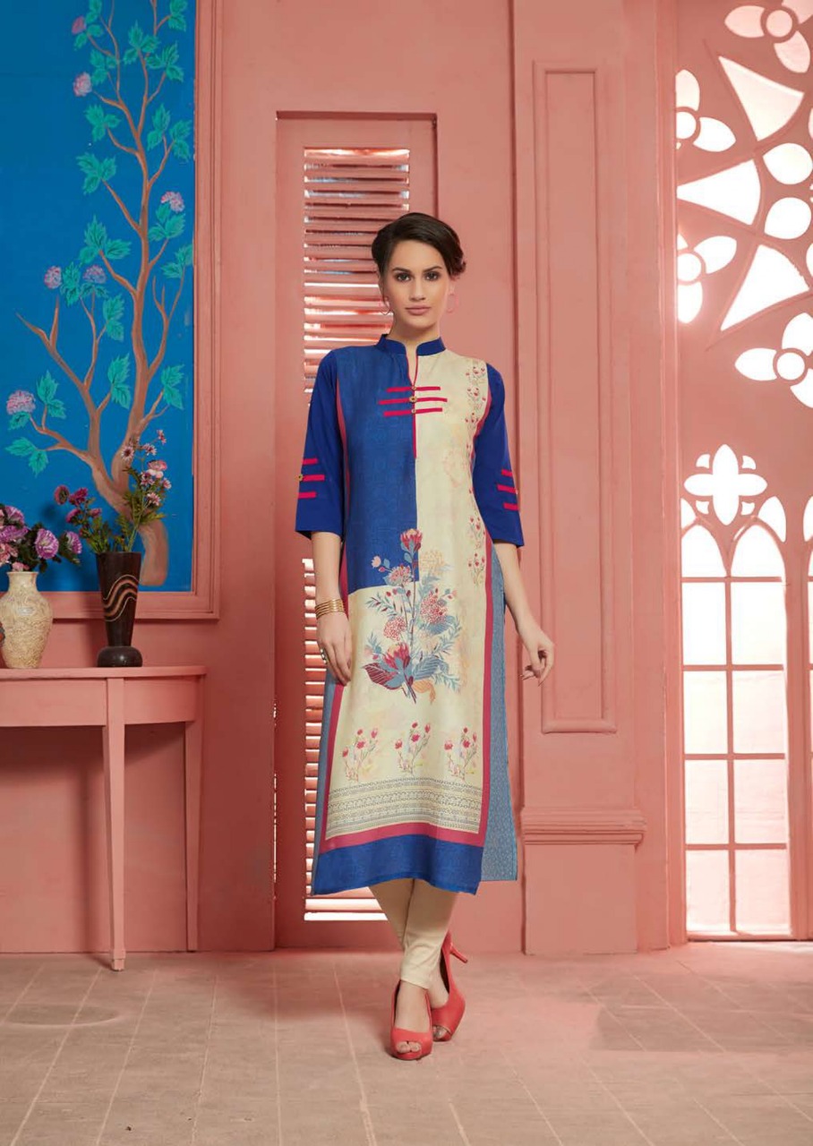 Aalya By Feminista 191 To 198 Series Beautiful Stylish Fancy Colorful Casual Wear & Ethnic Wear & Ready To Wear Muslin Kurtis At Wholesale Price