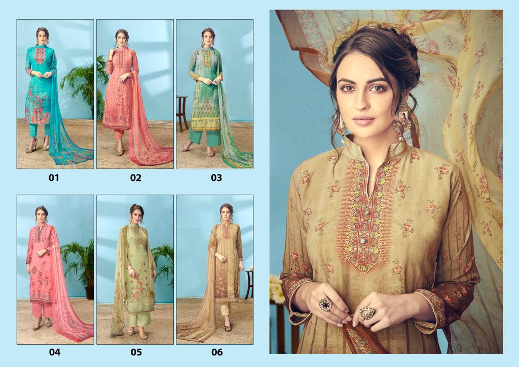 Aanzara Meher By Acme Weaves 01 To 06 Series Indian Traditional Wear Collection Beautiful Stylish Fancy Colorful Party Wear & Occasional Wear Georgette Embroidered Dress At Wholesale Price