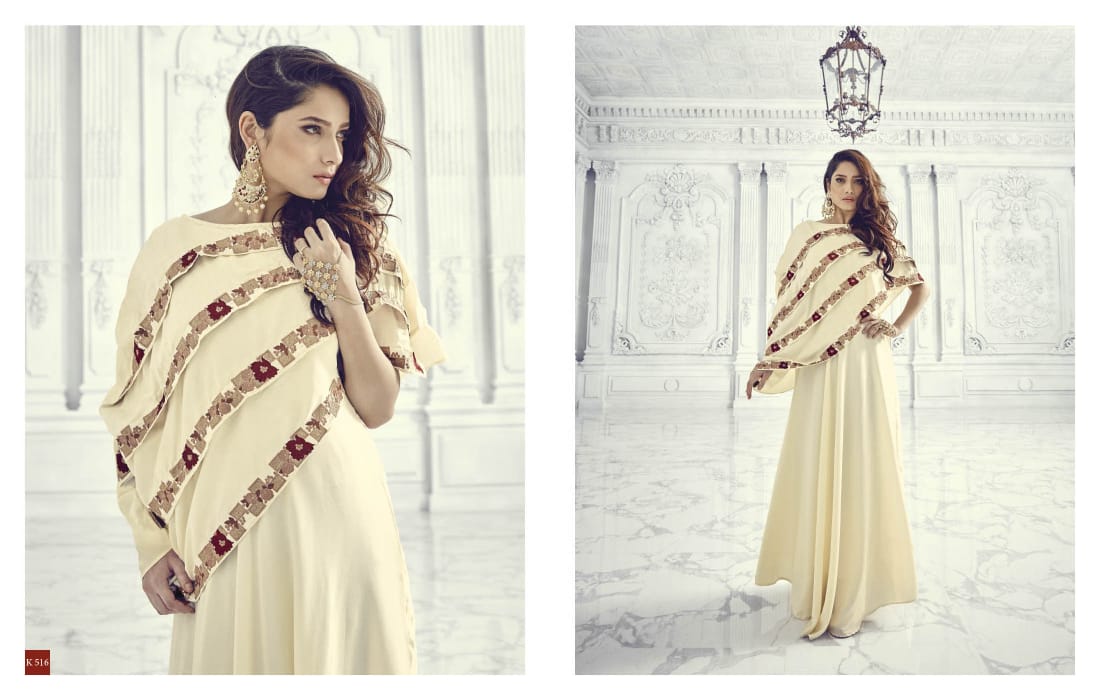 Aashi Vol-4 By Eternal 515 To 522 Series Designer Beautiful Stylish Fancy Colorful Party Wear & Ethnic Wear Premium Silk Slub Satin Embroidered Kurtis At Wholesale Price