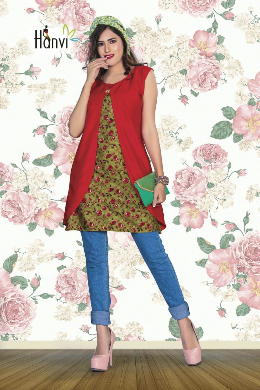 Aashi By Hanvi 01 To 08 Series Beautiful Colorful Stylish Fancy Casual Wear & Ethnic Wear & Ready To Wear Rayon Kurtis At Wholesale Price
