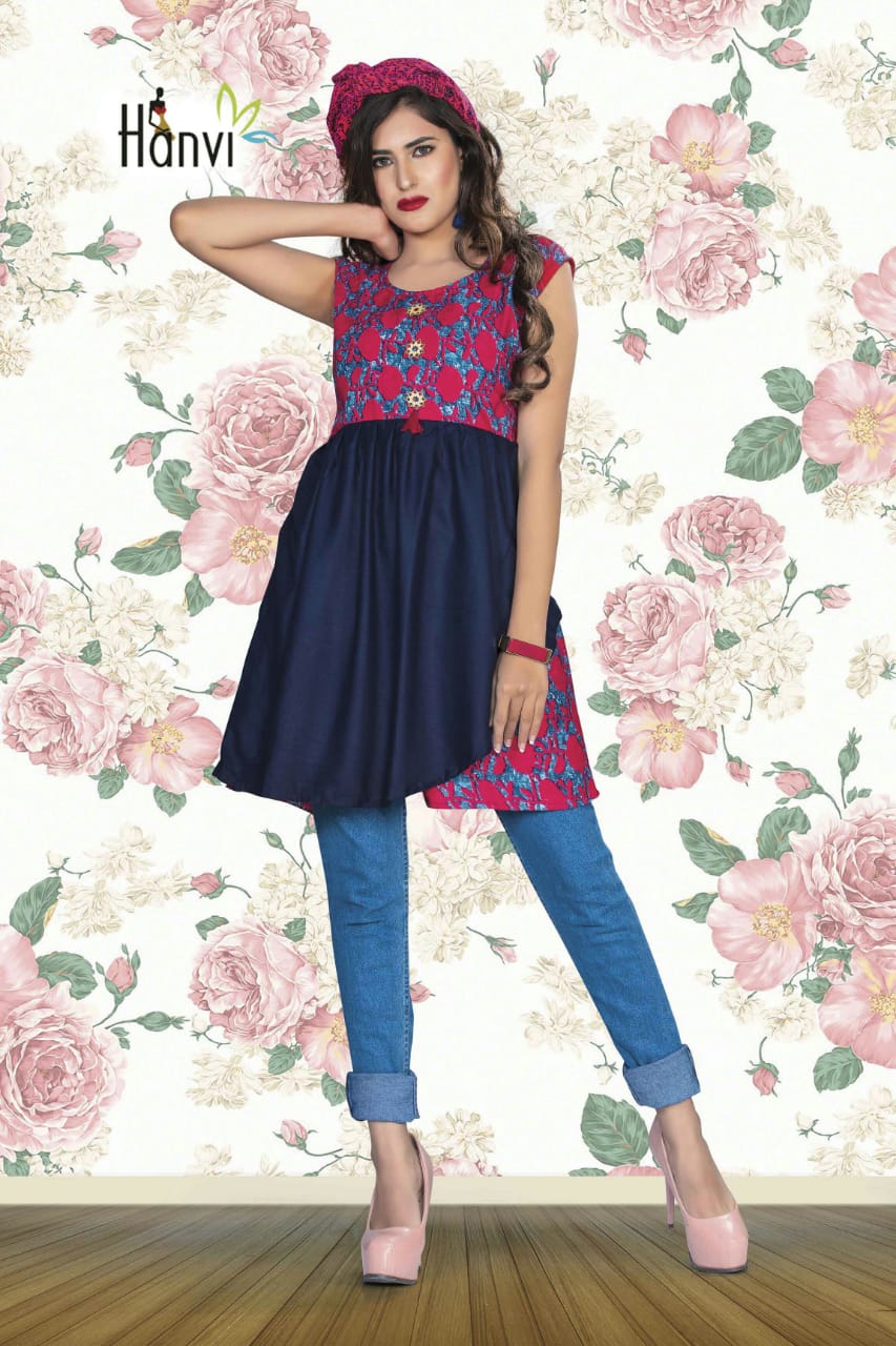 Aashi By Hanvi 01 To 08 Series Beautiful Colorful Stylish Fancy Casual Wear & Ethnic Wear & Ready To Wear Rayon Kurtis At Wholesale Price