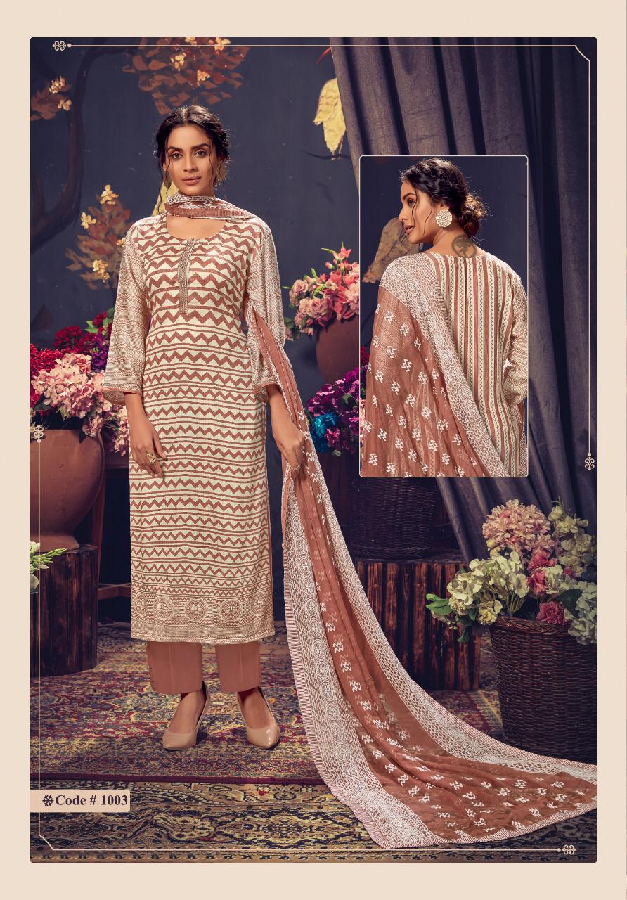 Aasin By Sanjh 1001 To 1007 Series Beautiful Suits Stylish Colorful Fancy Casual Wear & Ethnic Wear Viscose Bemberg Fine Cotton Silk Printed Dresses At Wholesale Price