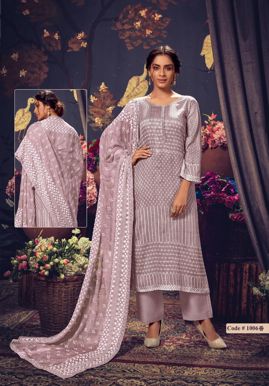 Aasin By Sanjh 1001 To 1007 Series Beautiful Suits Stylish Colorful Fancy Casual Wear & Ethnic Wear Viscose Bemberg Fine Cotton Silk Printed Dresses At Wholesale Price