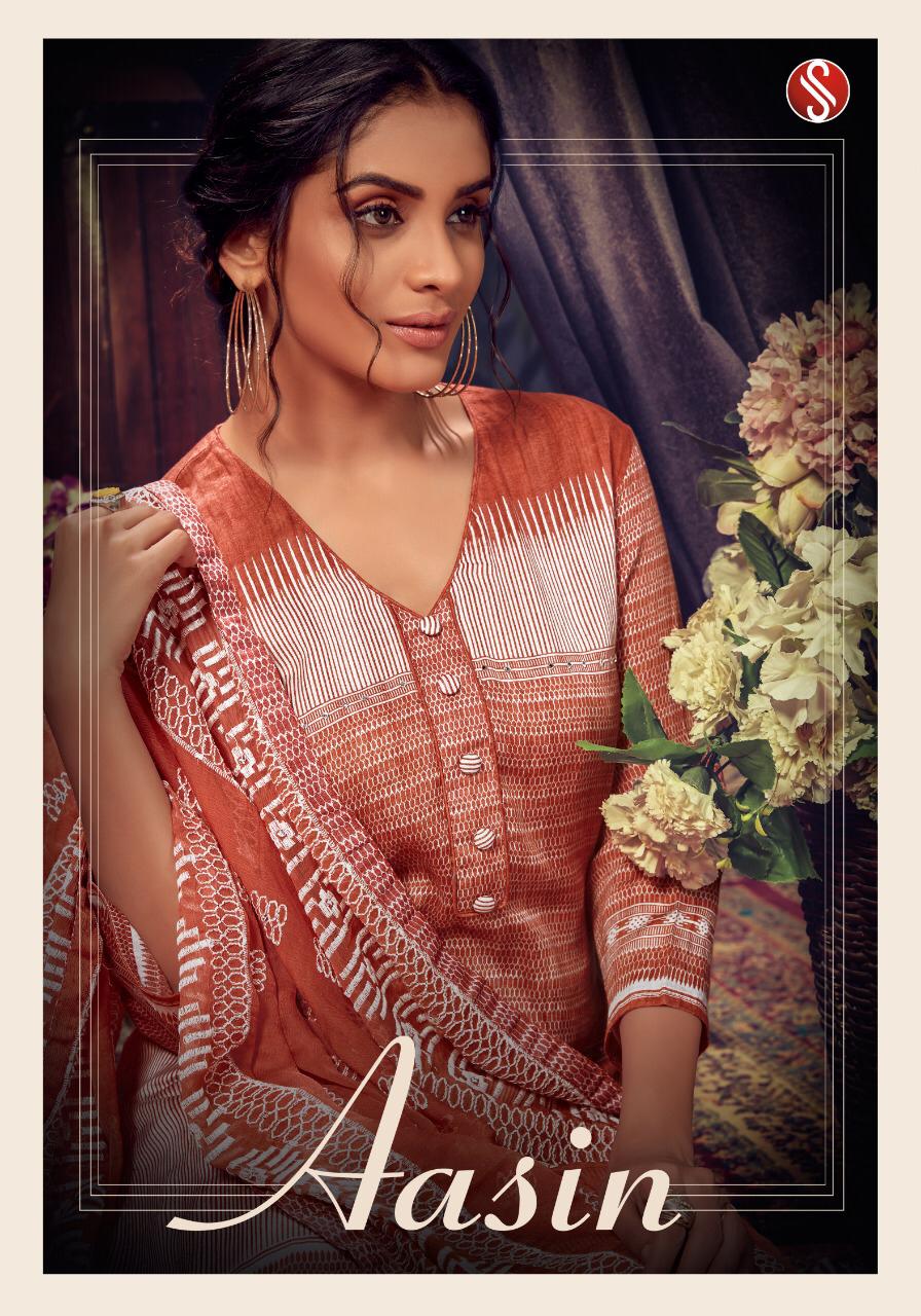 Aasin By Sanjh 1001 To 1007 Series Beautiful Suits Stylish Colorful Fancy Casual Wear & Ethnic Wear Viscose Bemberg Fine Cotton Silk Printed Dresses At Wholesale Price
