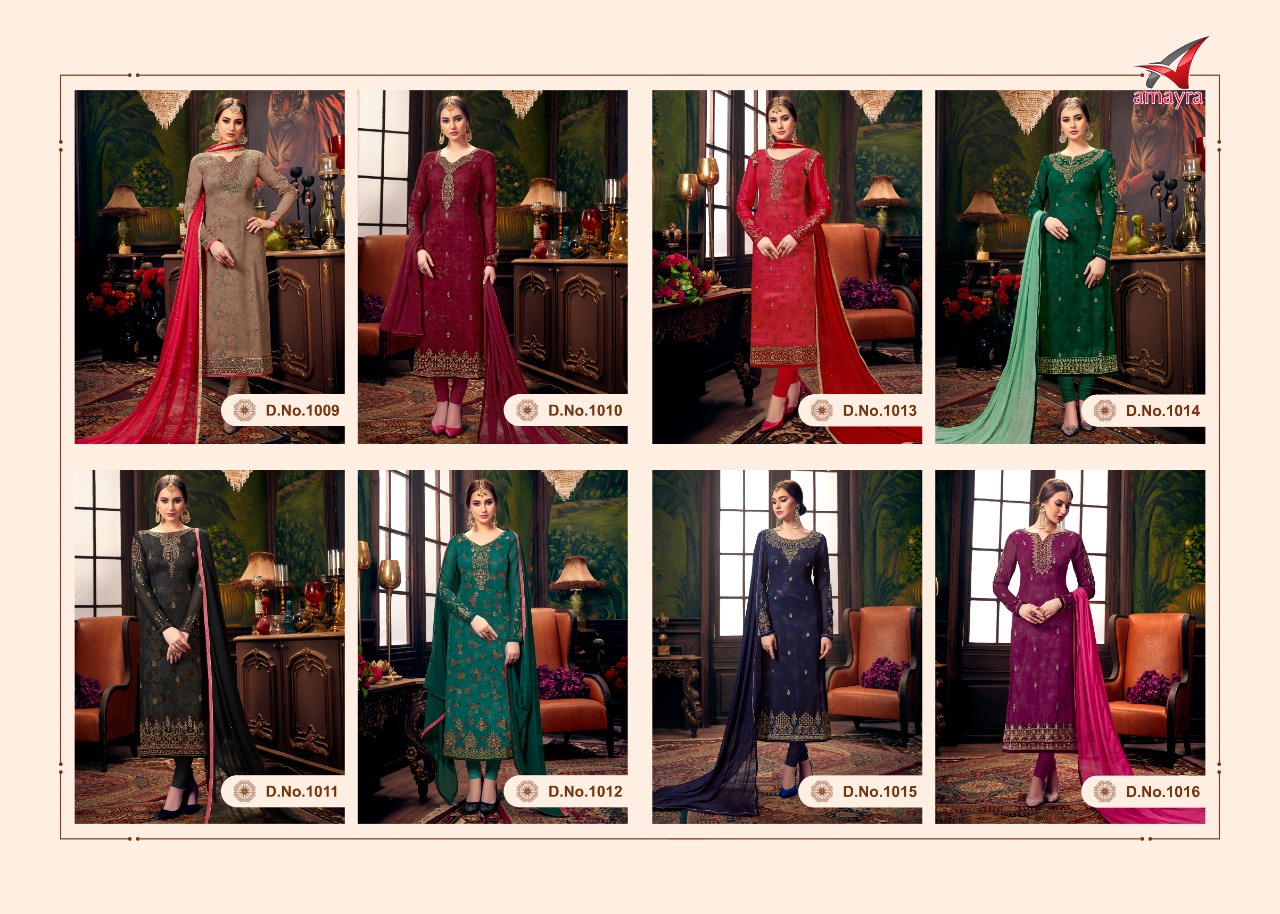 Aayesha Vol-2 By Amayra Fashion 1009 To 1016 Series Designer Sharara Suits Beautiful Stylish Fancy Colorful Party Wear & Ethnic Wear Georgette Embroidered Dresses At Wholesale Price