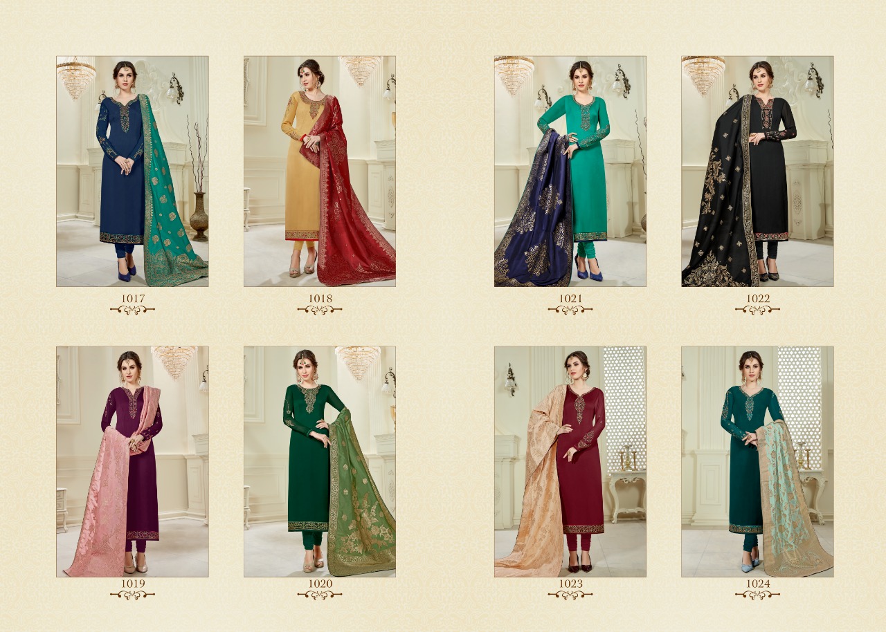Aayesha Vol-3 By Amayra Fashion 1017 To 1024 Series Designer Sharara Suits Beautiful Stylish Fancy Colorful Party Wear & Ethnic Wear Satin Georgette Embroidered Dresses At Wholesale Price