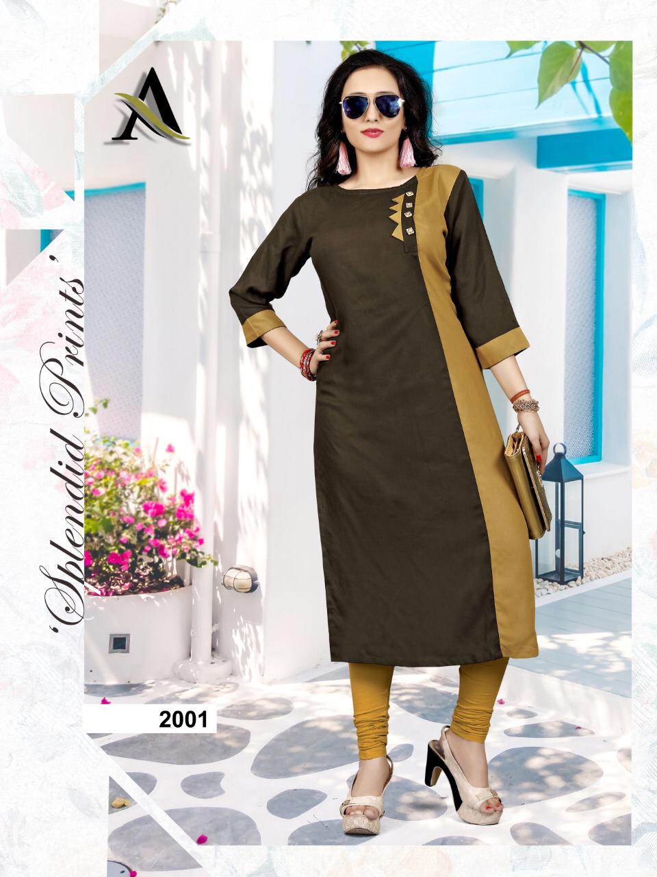 Aayna Vol-2 By Aayna 2001 To 2005 Series Beautiful Colorful Stylish Fancy Casual Wear & Ethnic Wear & Ready To Wear Rayon Kurtis At Wholesale Price