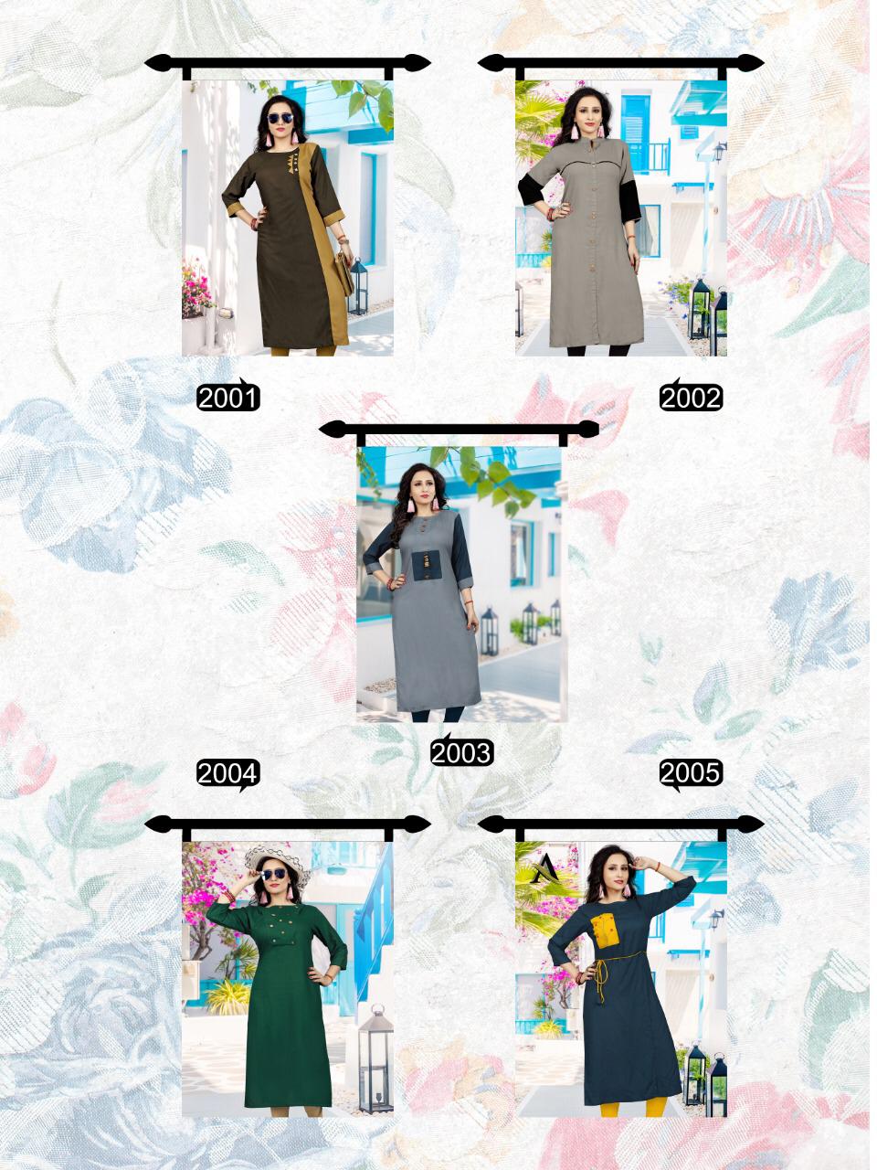 Aayna Vol-2 By Aayna 2001 To 2005 Series Beautiful Colorful Stylish Fancy Casual Wear & Ethnic Wear & Ready To Wear Rayon Kurtis At Wholesale Price