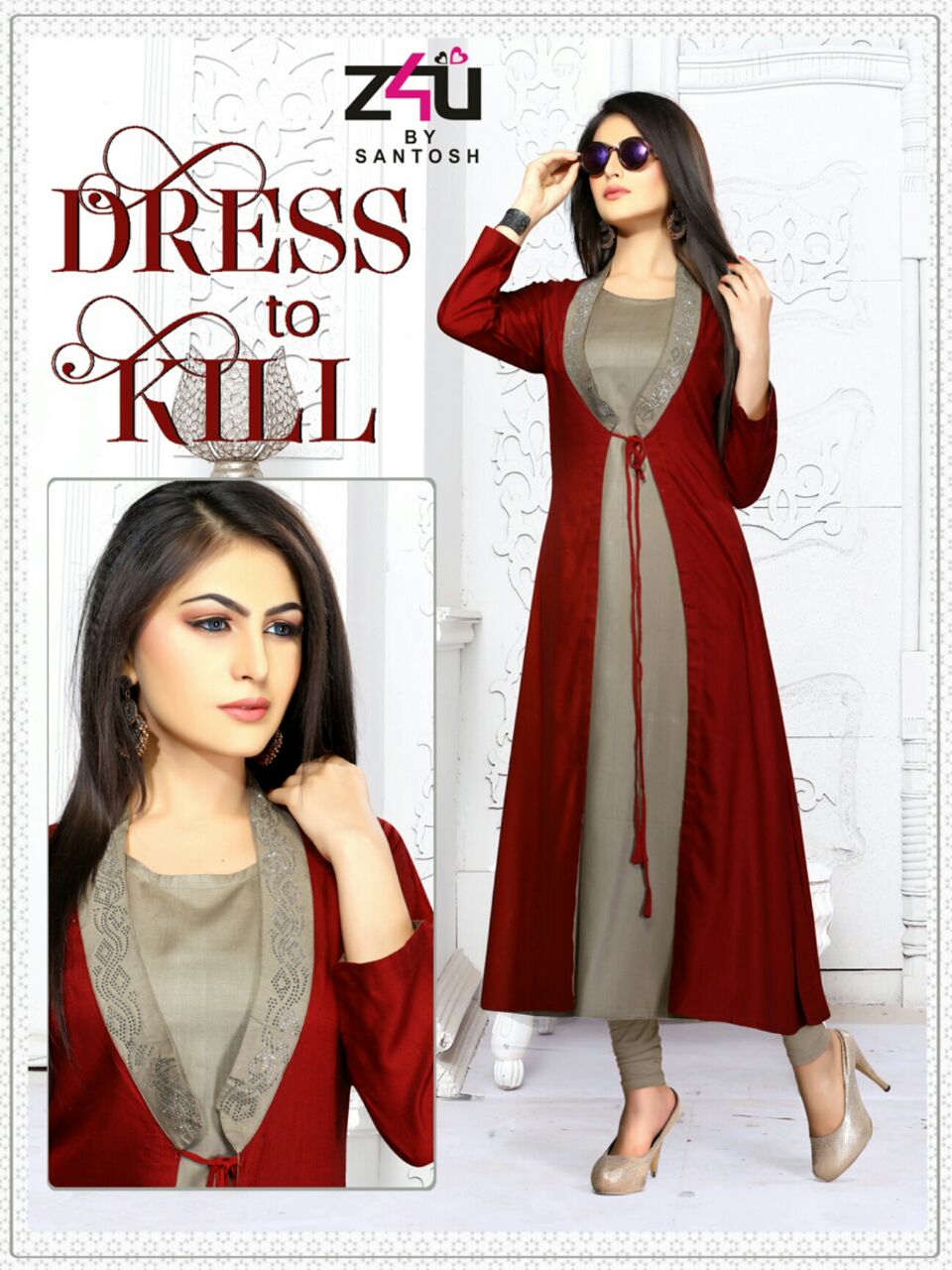 Abhusan By Z4u 1001 To 1010 Series Beautiful Stylish Fancy Designer Colorful Party Wear & Ethnic Wear Collection Rayon Slub Kurtis At Wholesale Price