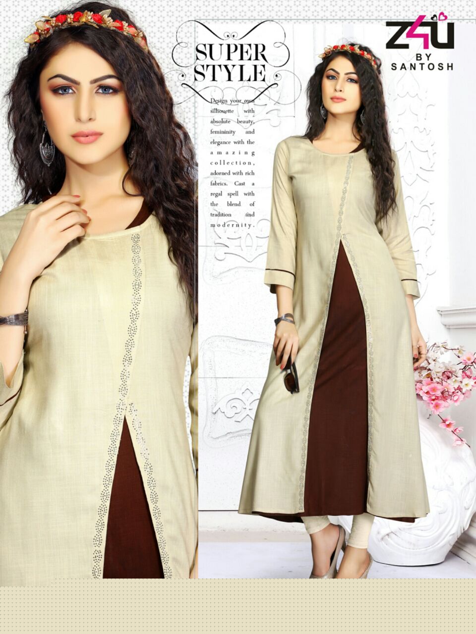 Abhusan By Z4u 1001 To 1010 Series Beautiful Stylish Fancy Designer Colorful Party Wear & Ethnic Wear Collection Rayon Slub Kurtis At Wholesale Price