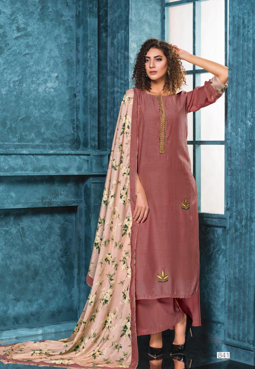 Anubhuti By Sri 840 To 846 Series Beautiful Stylish Colorful Fancy Party Wear & Ethnic Wear Pure Viscose Muslin Dresses At Wholesale Price