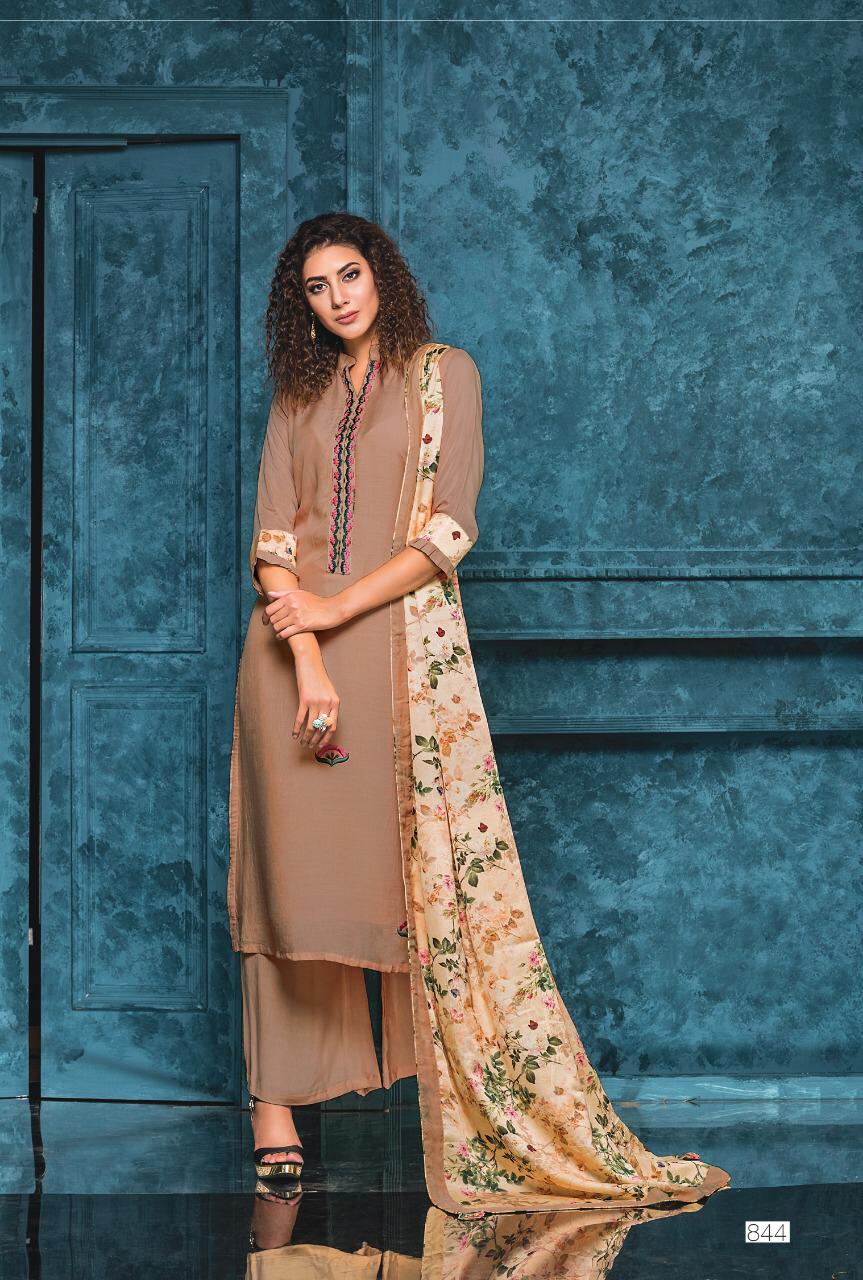 Anubhuti By Sri 840 To 846 Series Beautiful Stylish Colorful Fancy Party Wear & Ethnic Wear Pure Viscose Muslin Dresses At Wholesale Price