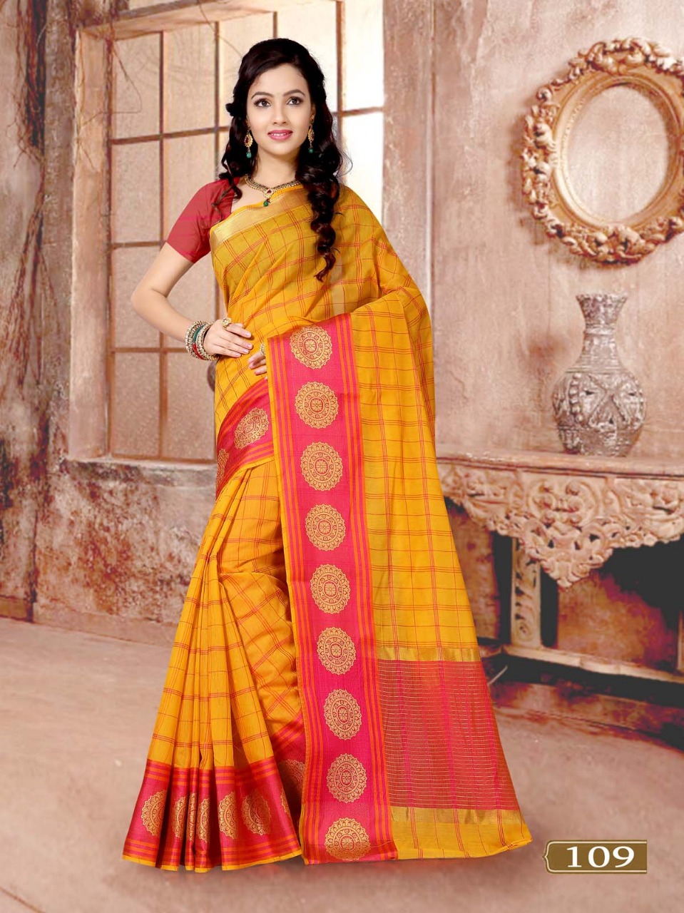 Acrylic Silk Vol-1 By Aanchal Saree 101 To 109 Series Indian Designer Traditional Wear Collection Beautiful Stylish Fancy Colorful Party Wear & Occasional Wear Acrylic Cotton Printed Sarees At Wholesale Price