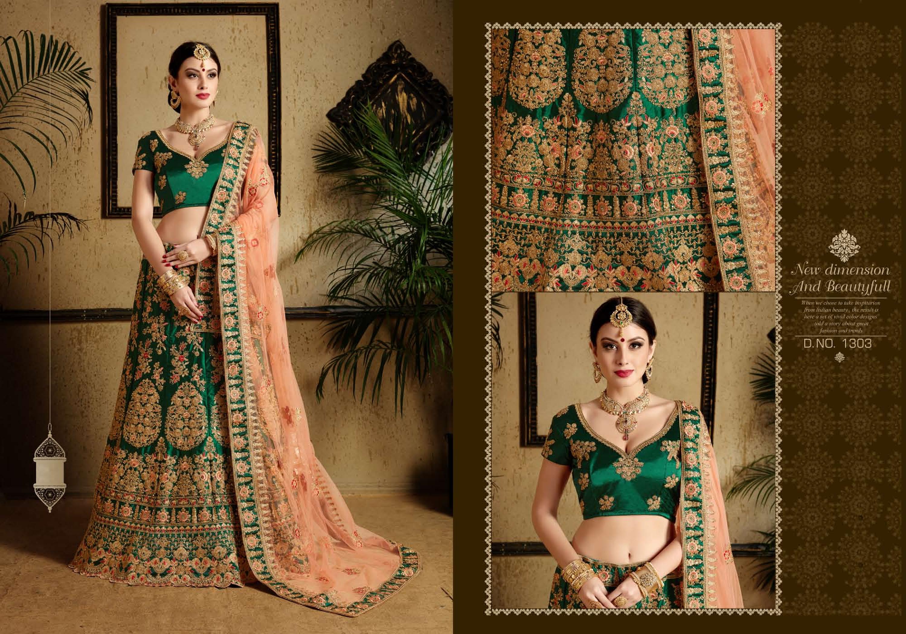 Ad Zara By Zikkra 1301 To 1304 Series Designer Wedding Collection Beautiful Stylish Fancy Colorful Party Wear & Occasional Wear Soft Net Embroidered Lehengas At Wholesale Price
