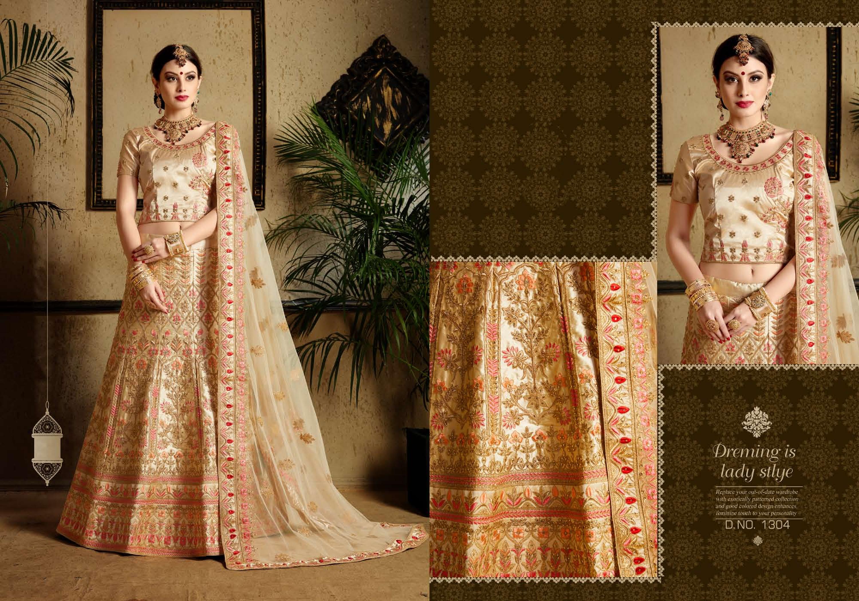 Ad Zara By Zikkra 1301 To 1304 Series Designer Wedding Collection Beautiful Stylish Fancy Colorful Party Wear & Occasional Wear Soft Net Embroidered Lehengas At Wholesale Price