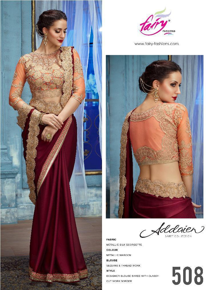Addaien 501 Series By Fairy Fashion 501 To 520 Series Indian Traditional Wear Collection Beautiful Stylish Fancy Colorful Party Wear & Occasional Wear Fancy Silk Sarees At Wholesale Price